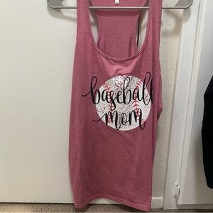 Baseball mom tank